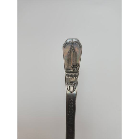 1933 Century of Progress Chicago Worlds Fair Spoon Hall of Science Silver Plate - Picture 3 of 7